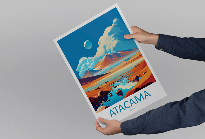 Atacama Desert Chile Travel Poster