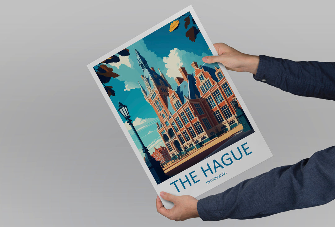 The Hague Netherlands Travel Poster