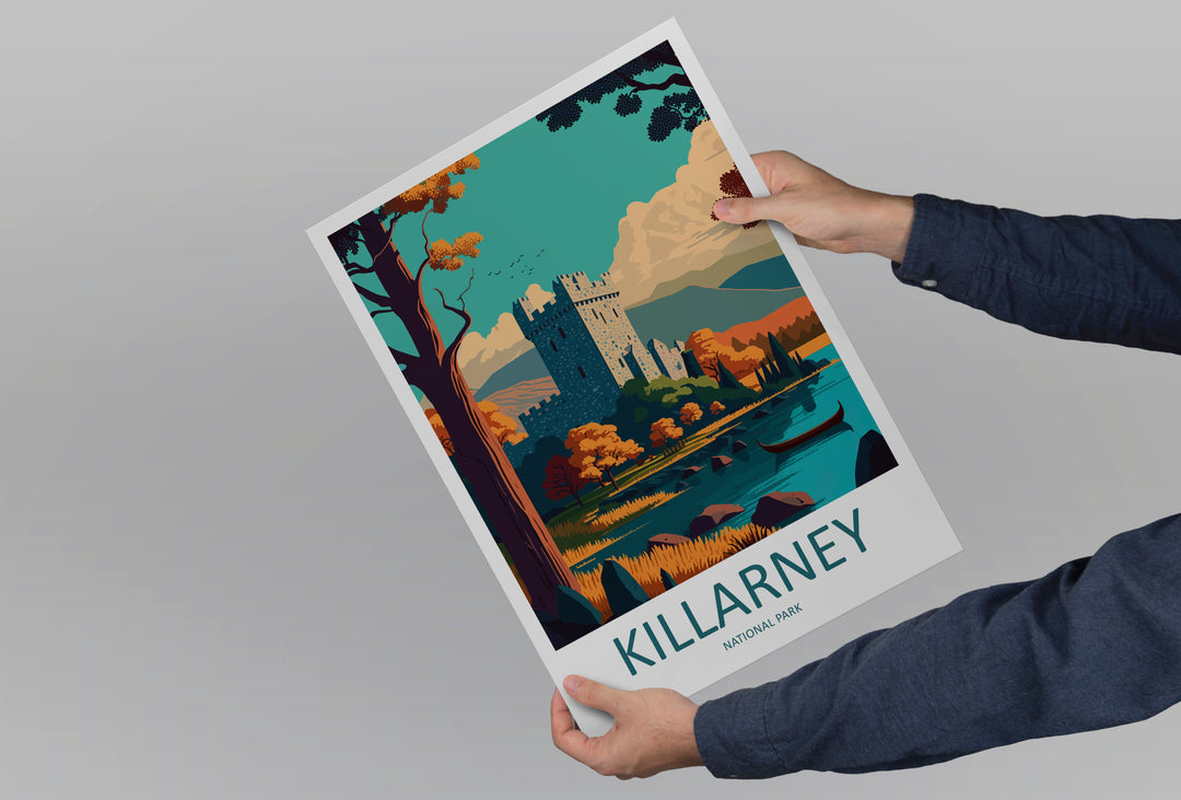 Killarney National Park Ireland Travel Poster