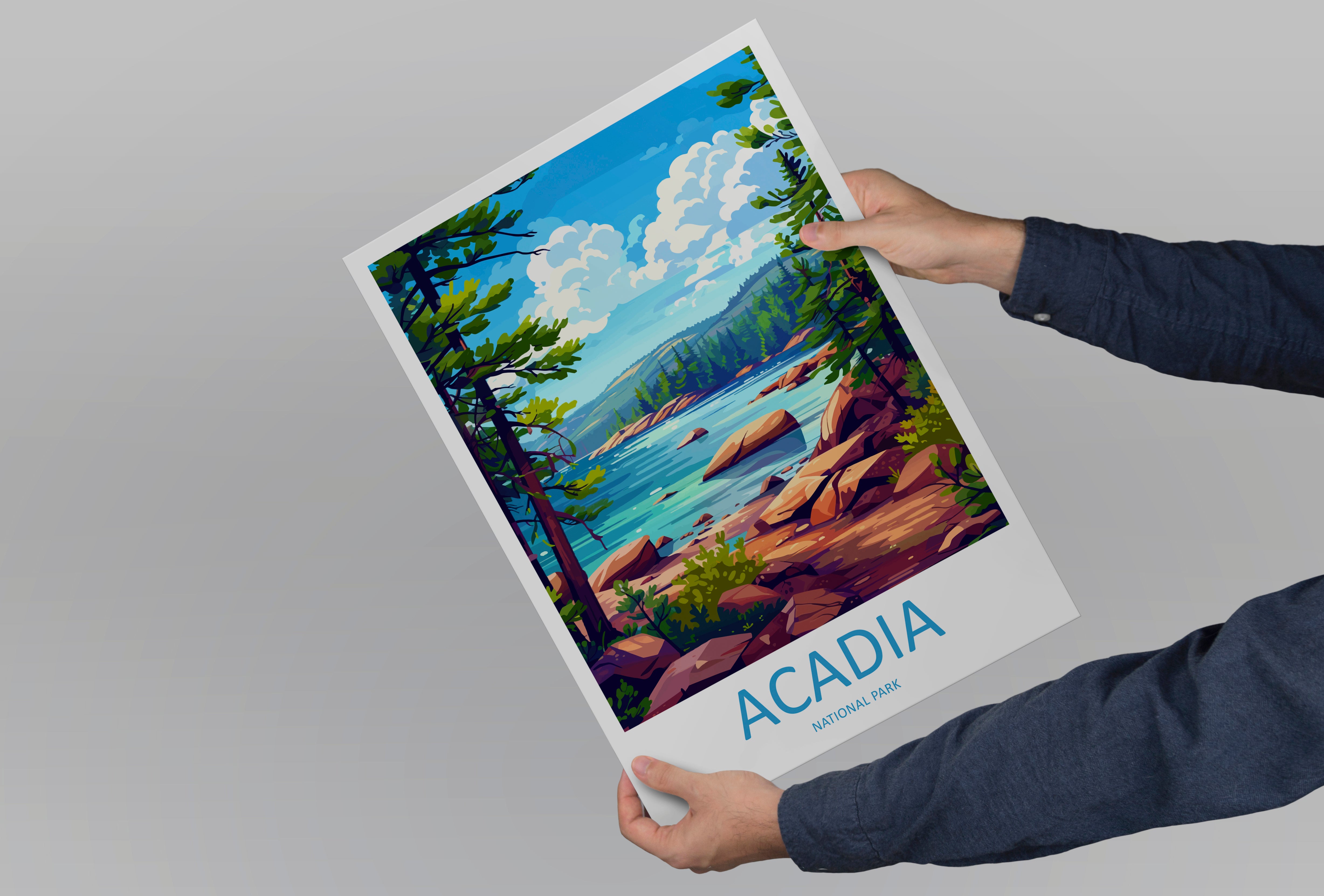 Acadia US National Park Travel Print