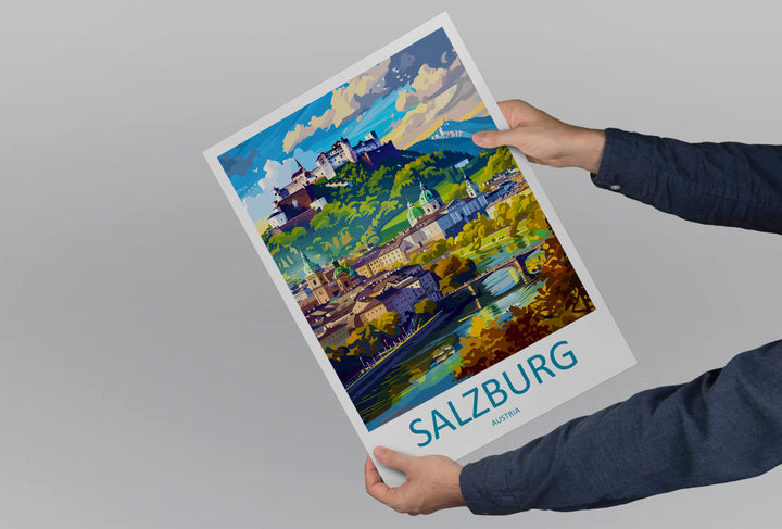 Salzburg Austria Travel Poster