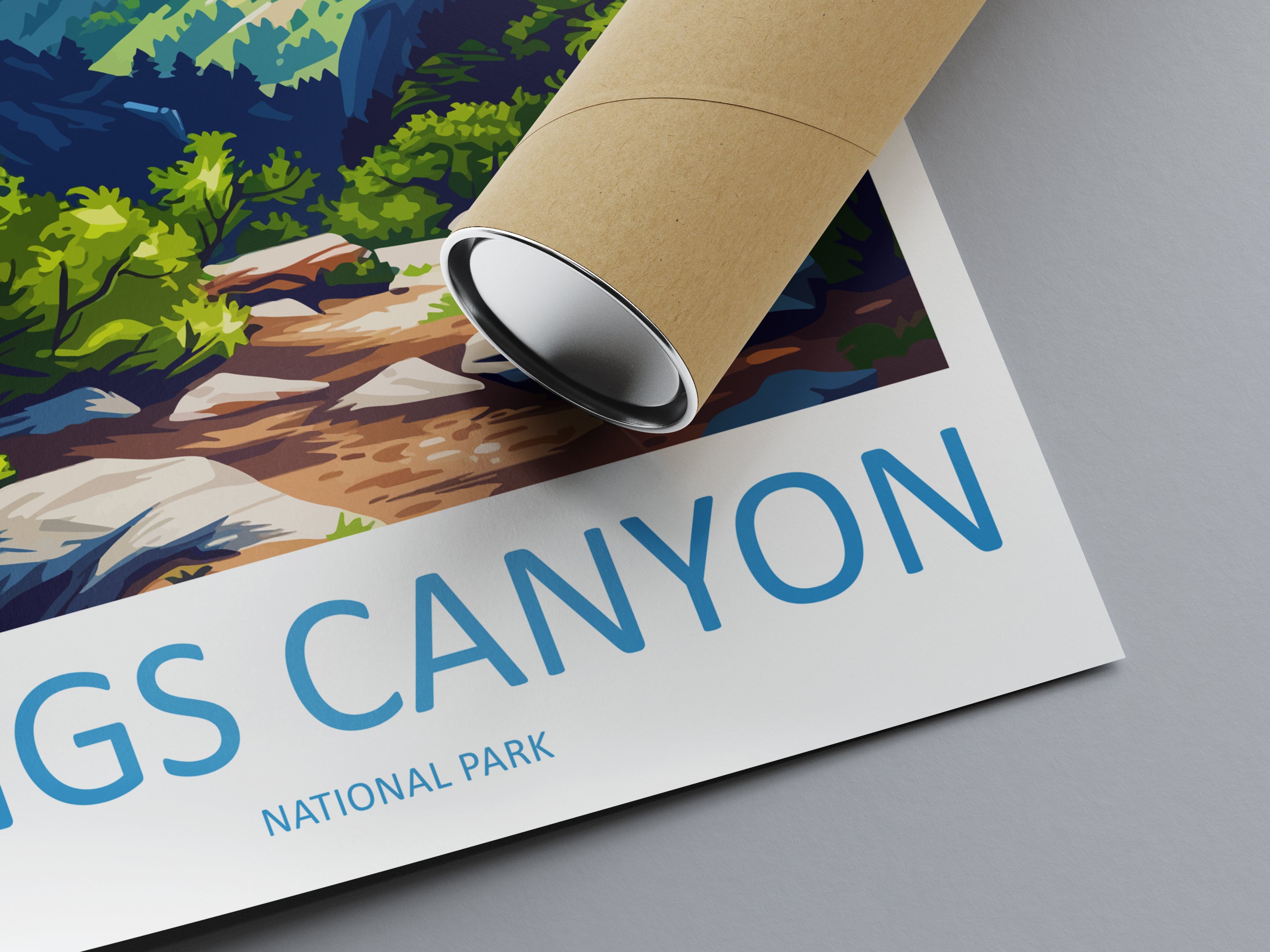 Kings Canyon US National Park Travel Print