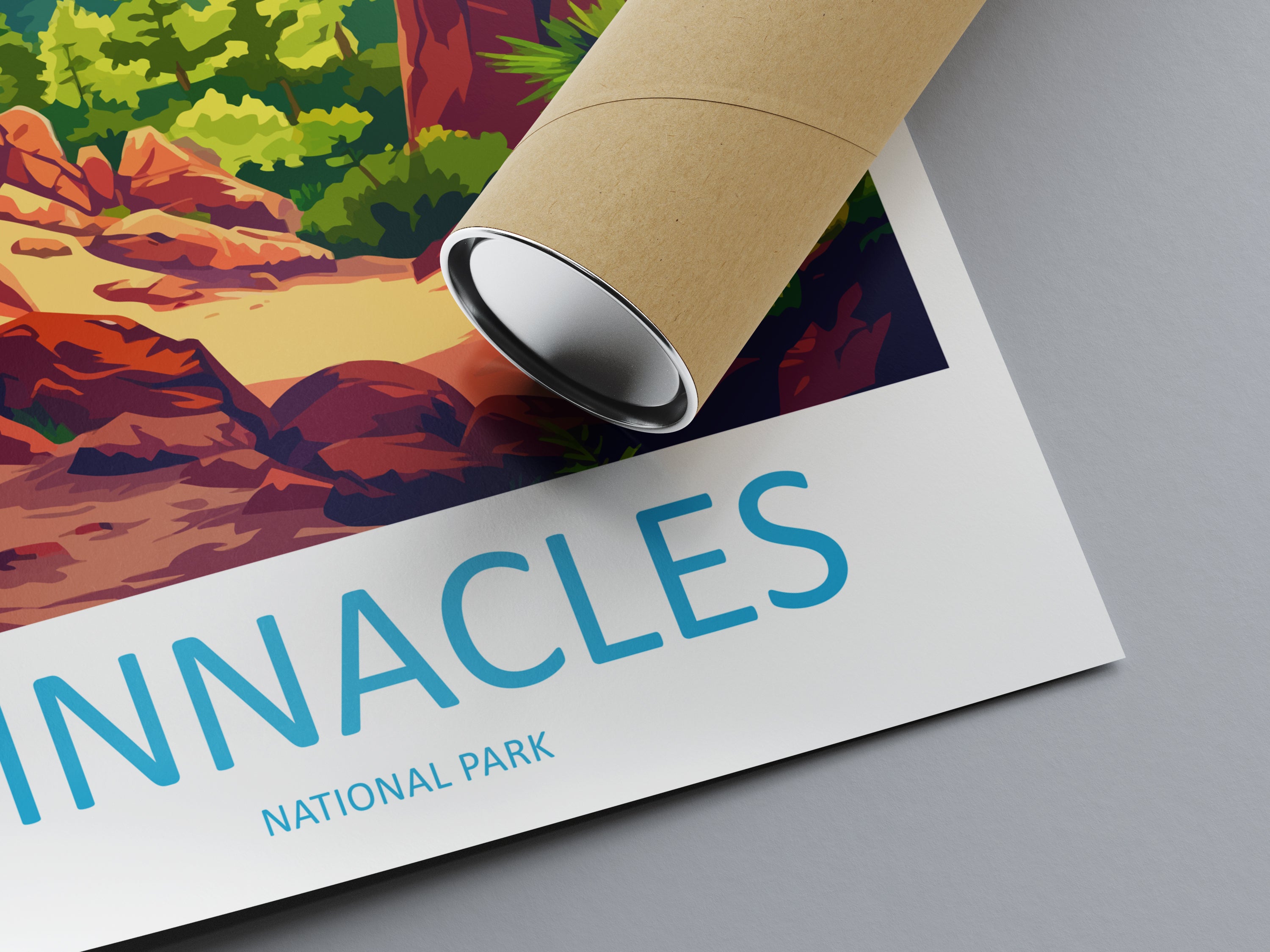 Pinnacles US National Park Travel Print