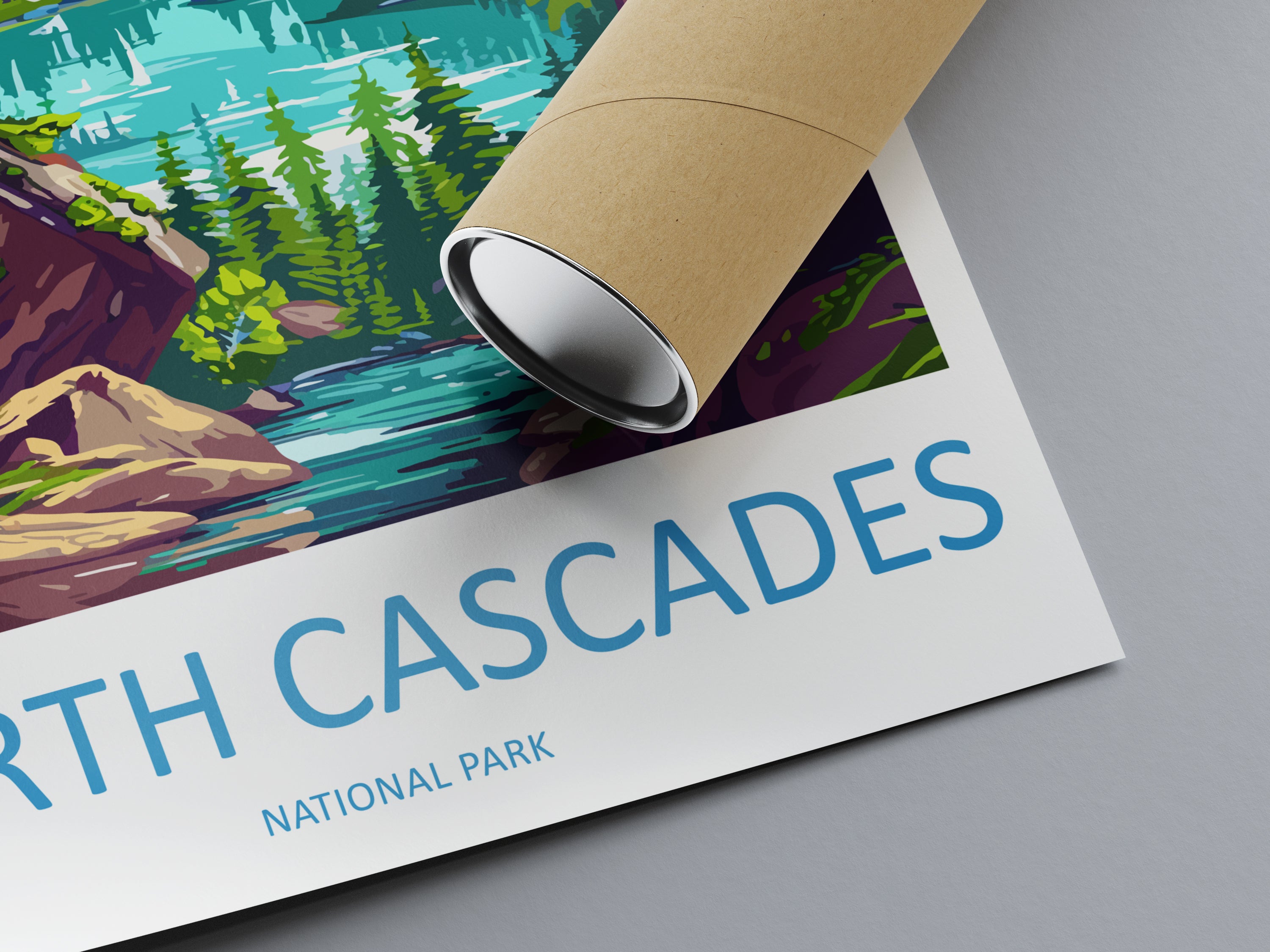 North Cascades US National Park Travel Print