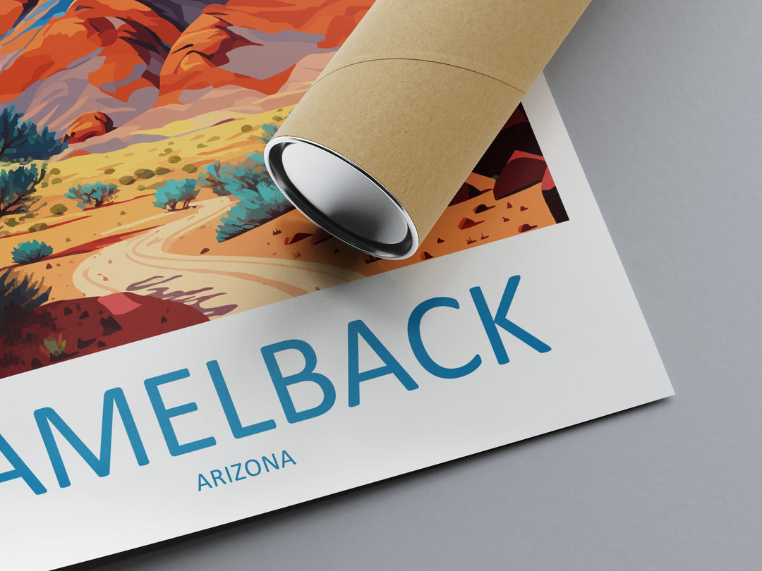 Camelback Mountains USA Travel Poster
