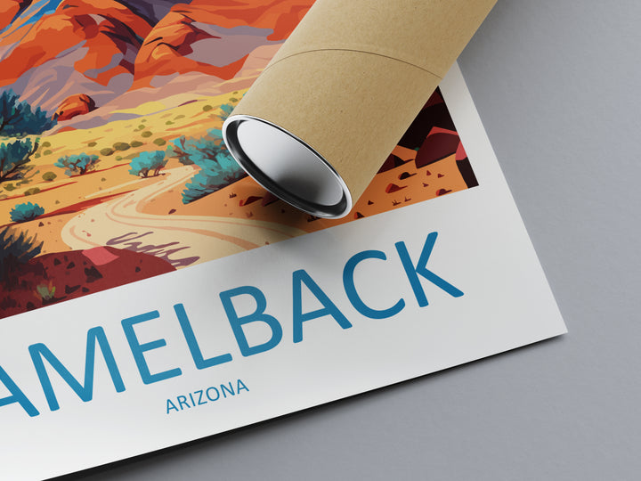 Camelback Mountains USA Travel Poster