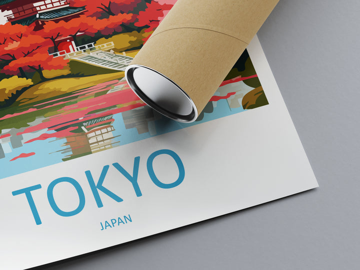 Tokyo Japan Travel Poster