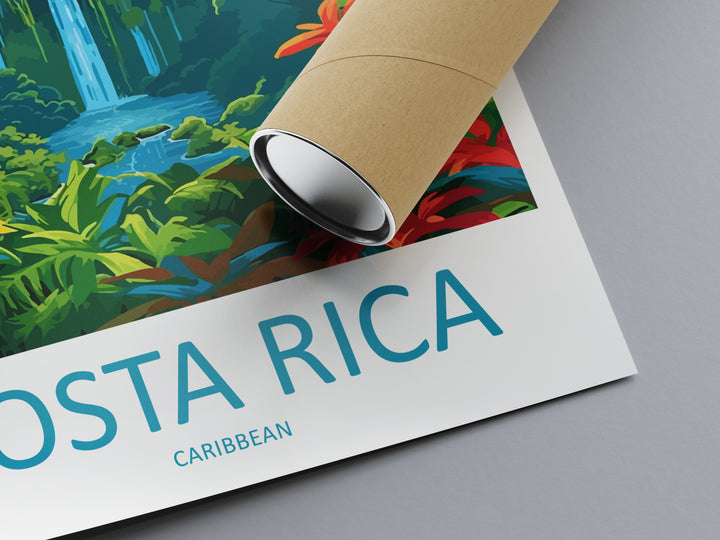 Costa Rica Pacific Ocean Travel Poster