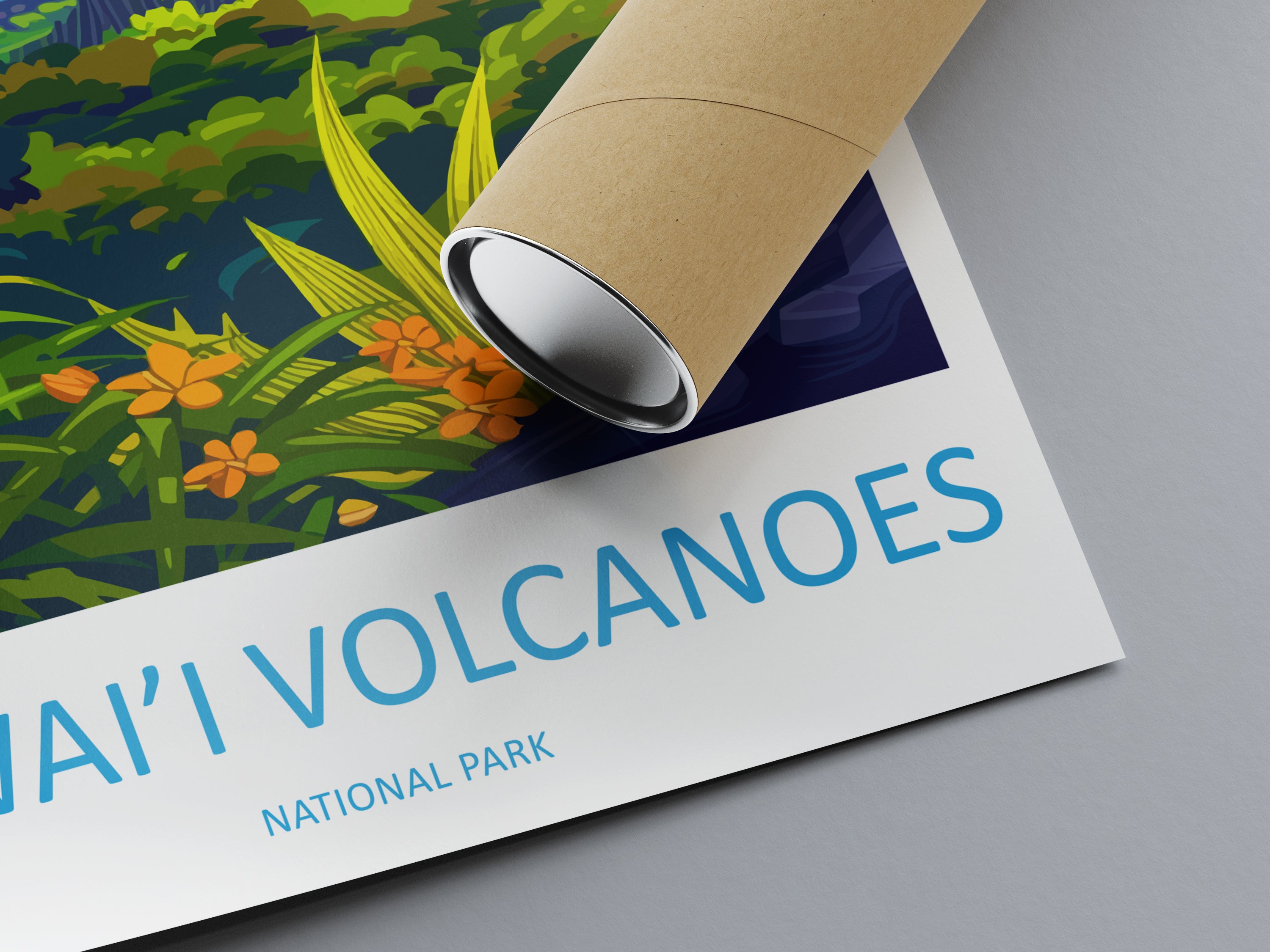 Hawai'i Volcanoes US National Park Travel Print