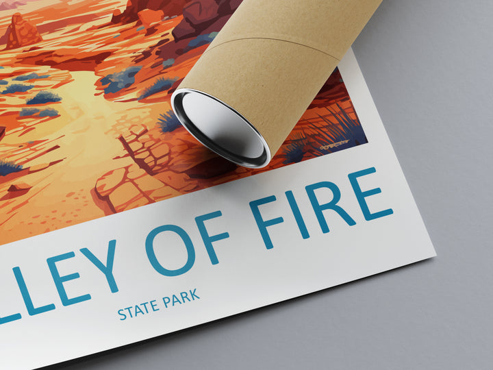Valley Of Fire State Park USA Travel Poster