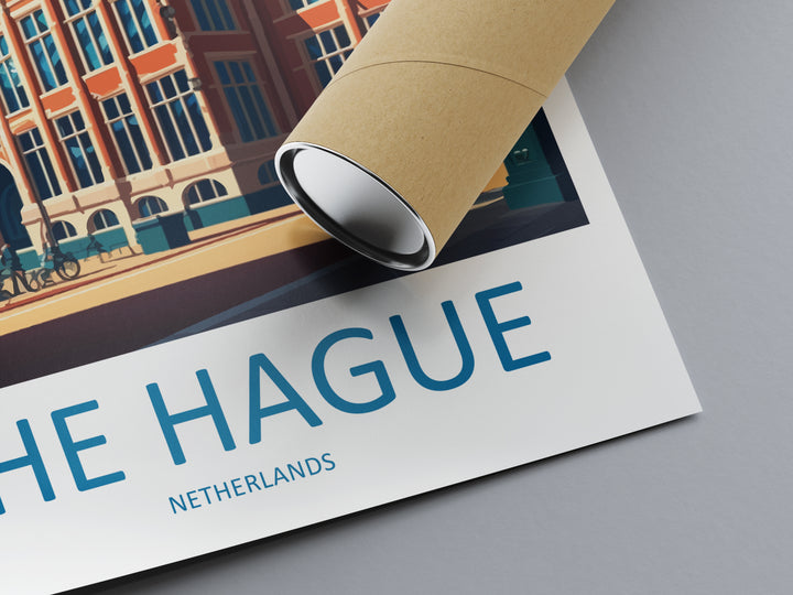 The Hague Netherlands Travel Poster