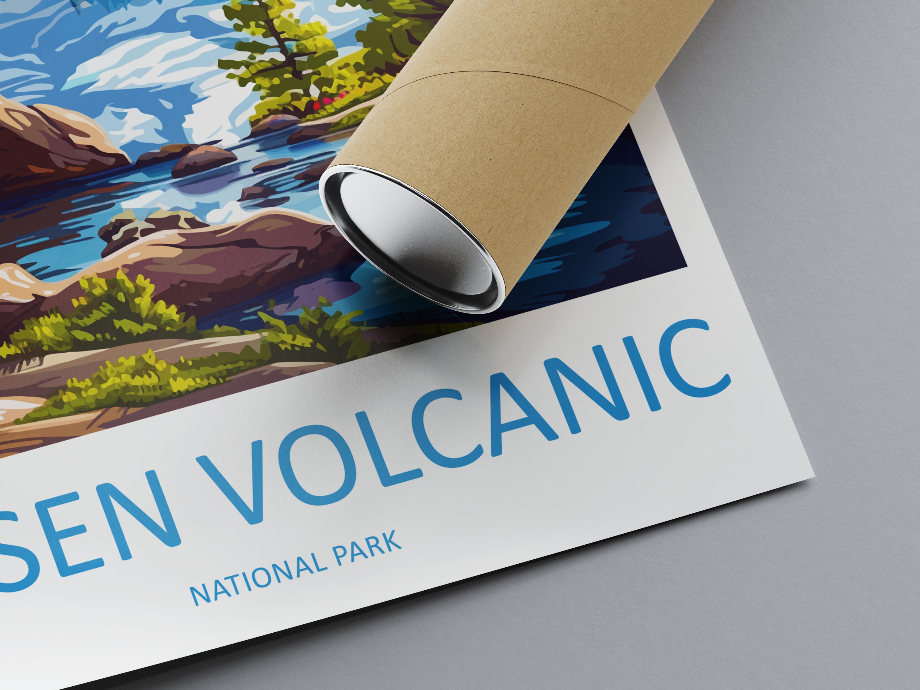 Lassen Volcanic US National Park Travel Print