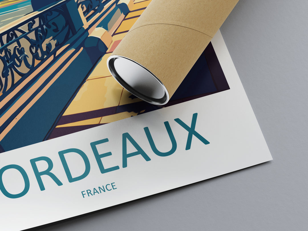 Bordeaux France Travel Poster