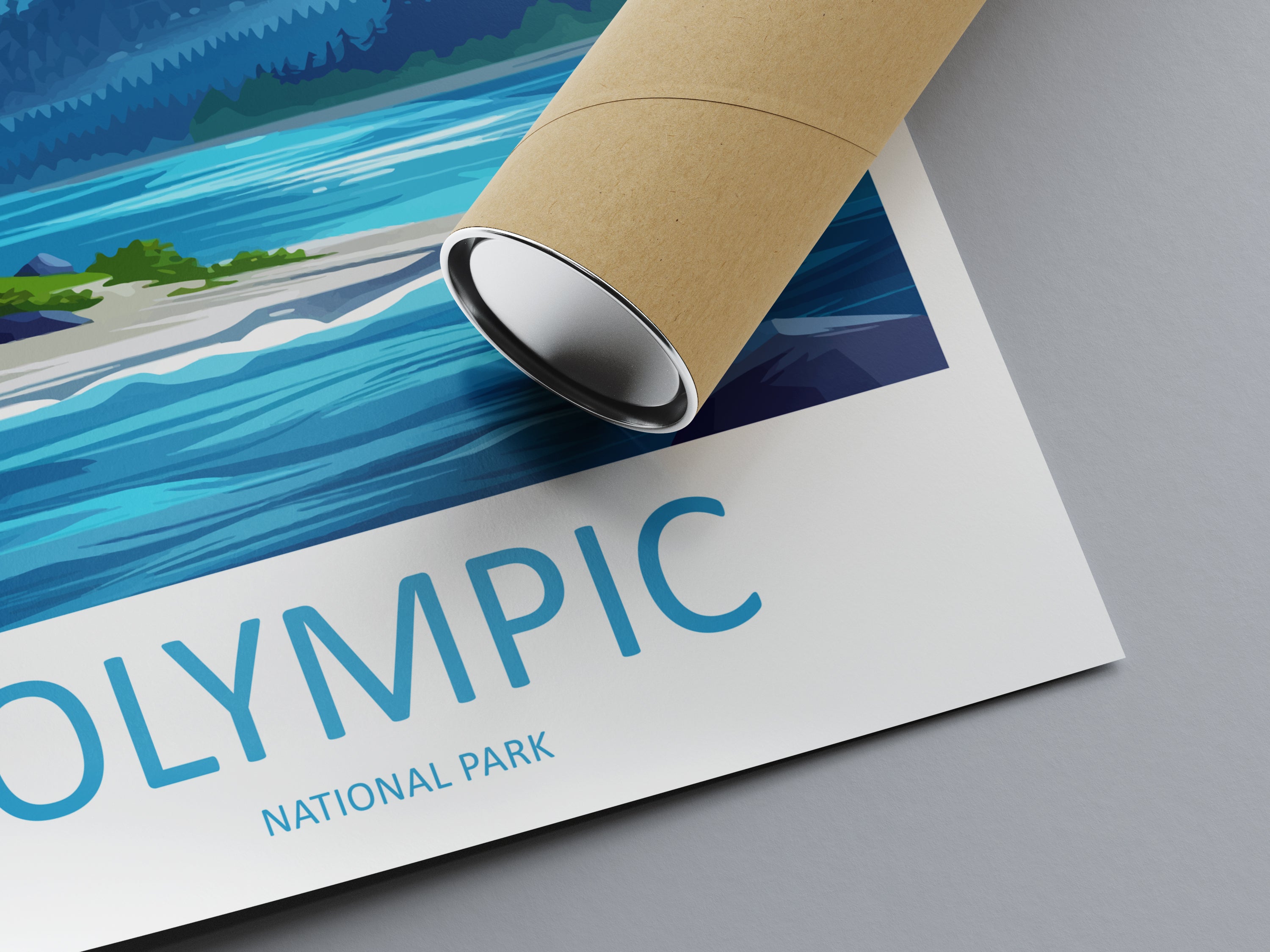 Olympic US National Park Travel Print