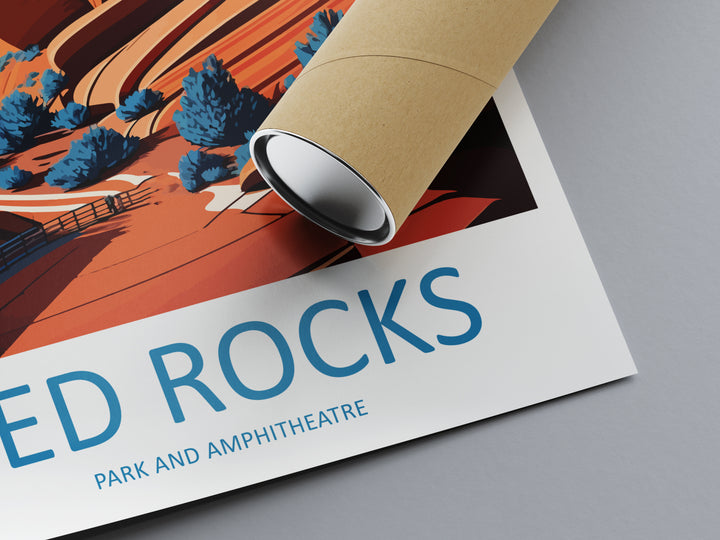 Red Rocks Park And Amphitheatre USA Travel Poster