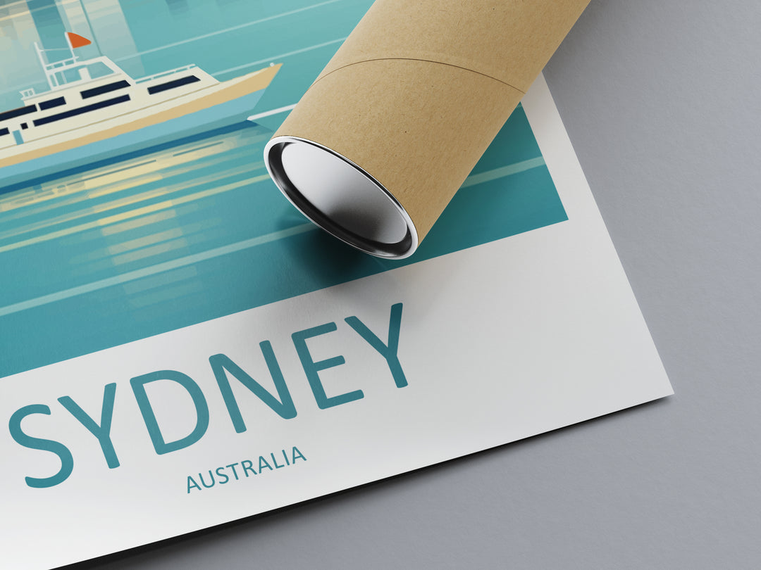 Sydney Opera House Australia Travel Poster