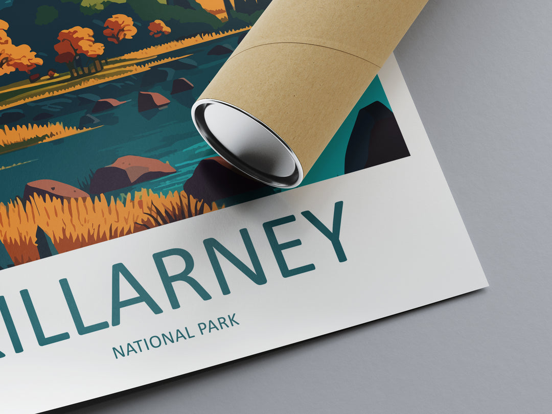 Killarney National Park Ireland Travel Poster