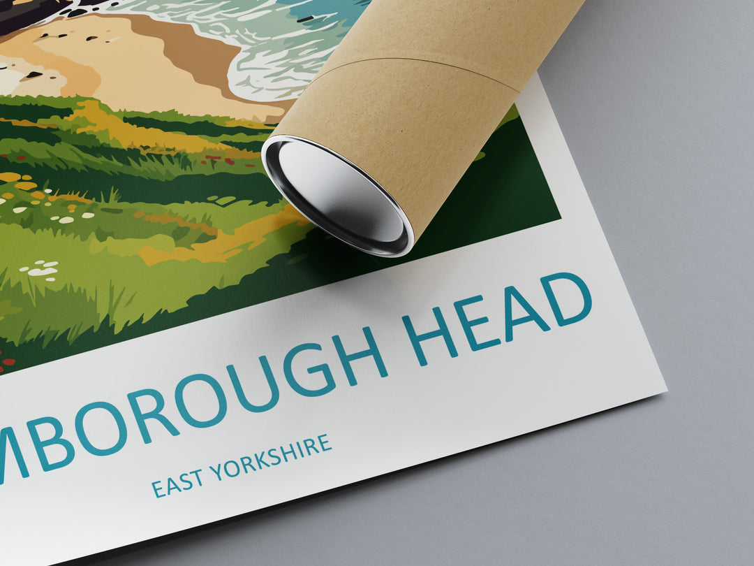 Flamborough England Travel Poster