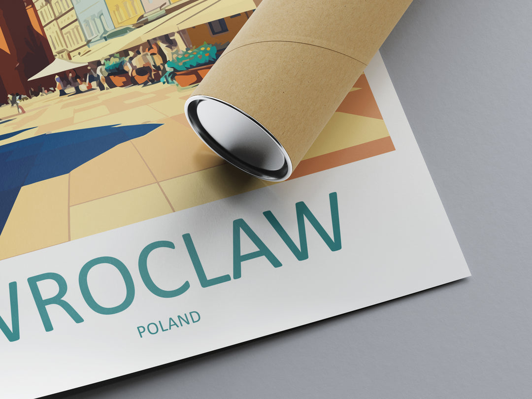 Wroclaw Poland Travel Poster