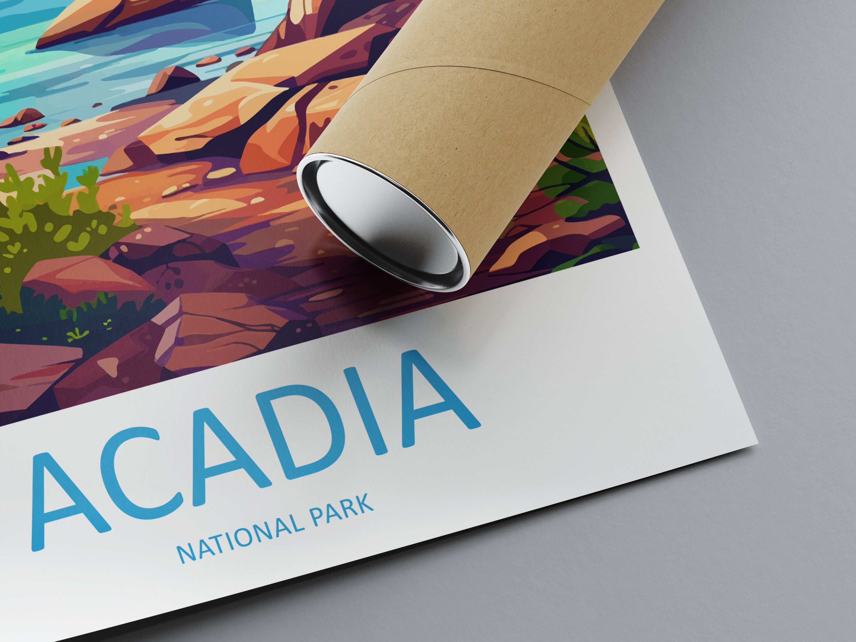 Acadia US National Park Travel Print
