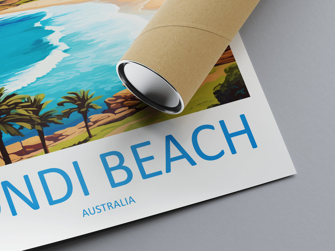 Bondi Beach Australia Travel Poster