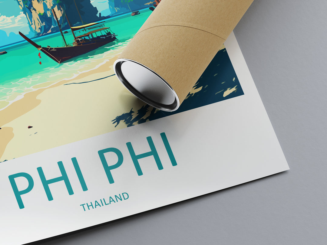 Phi Phi Thailand Travel Poster