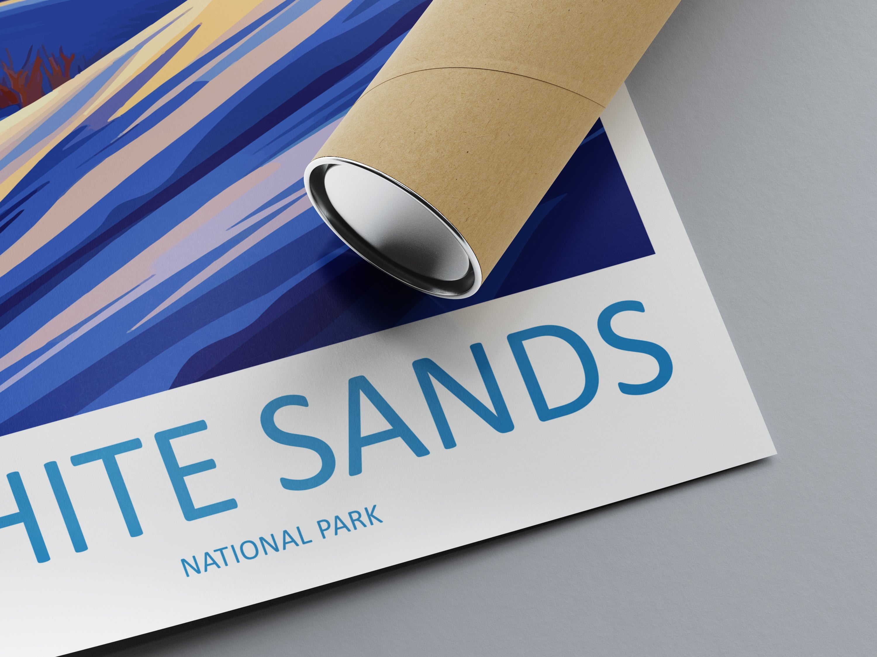 White Sand US National Park Travel Print