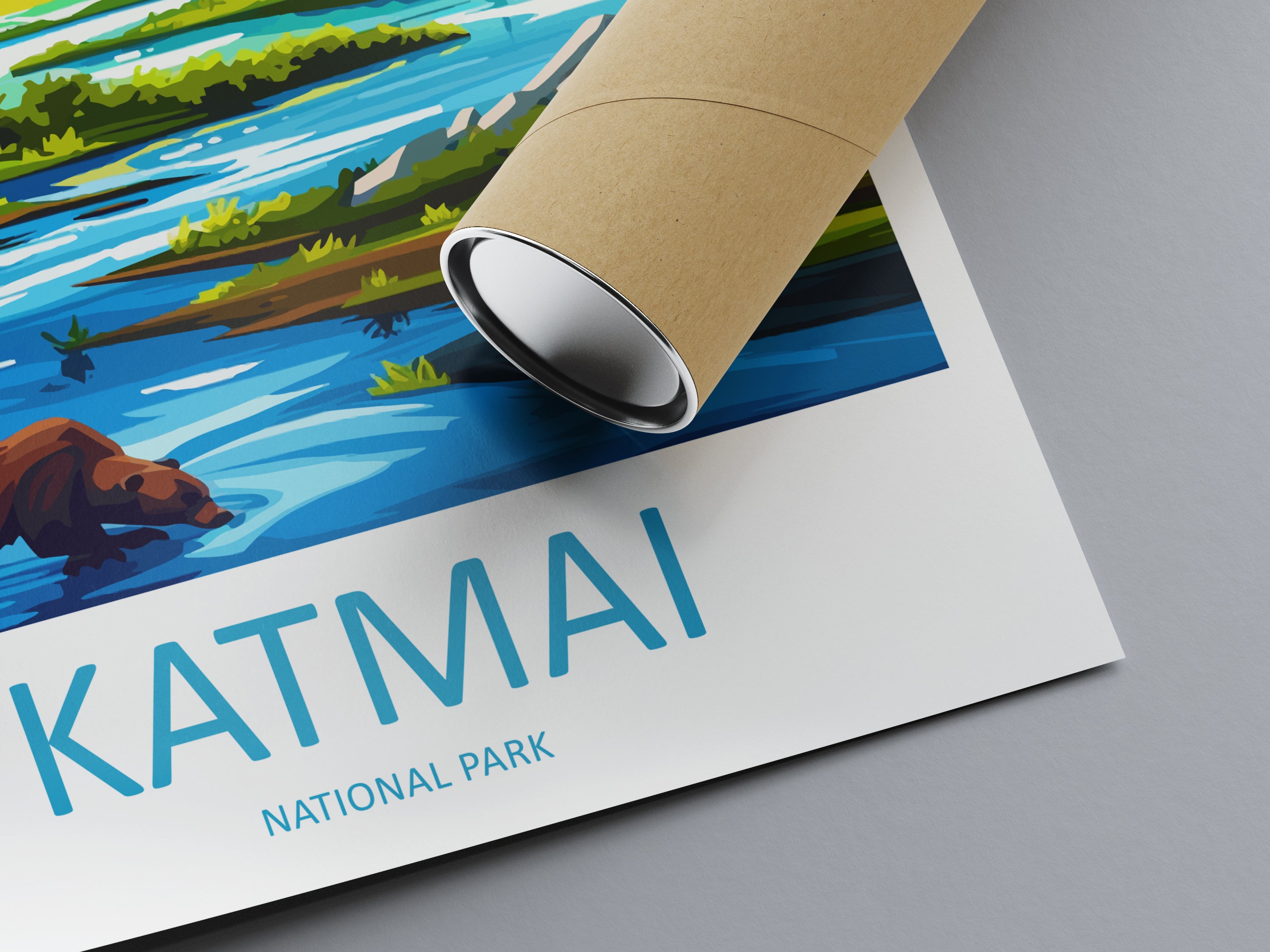 Katmai US National Park Travel Print