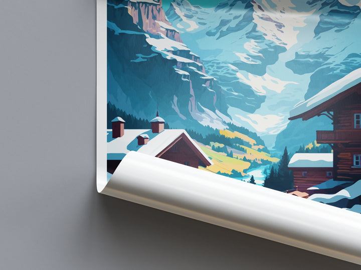 Wengen Switzerland Travel Poster