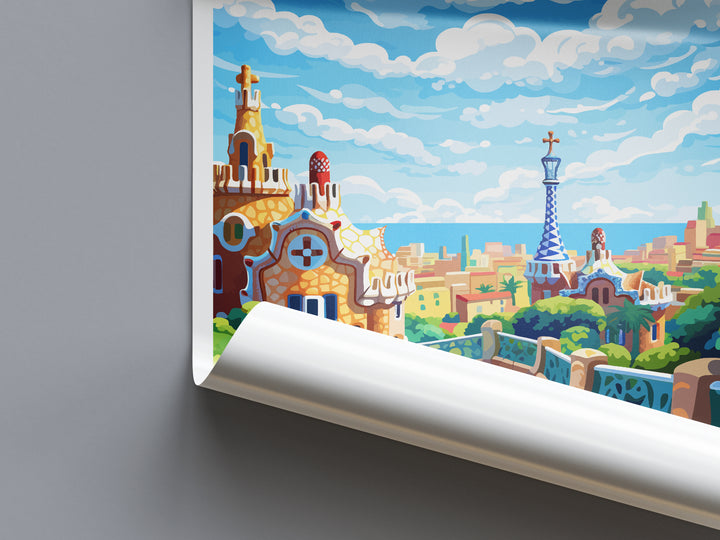 Barcelona Spain Travel Poster