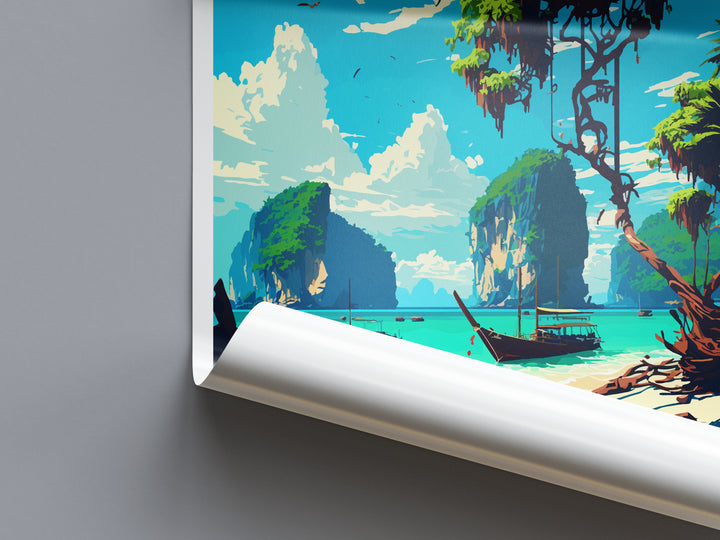 Phi Phi Thailand Travel Poster