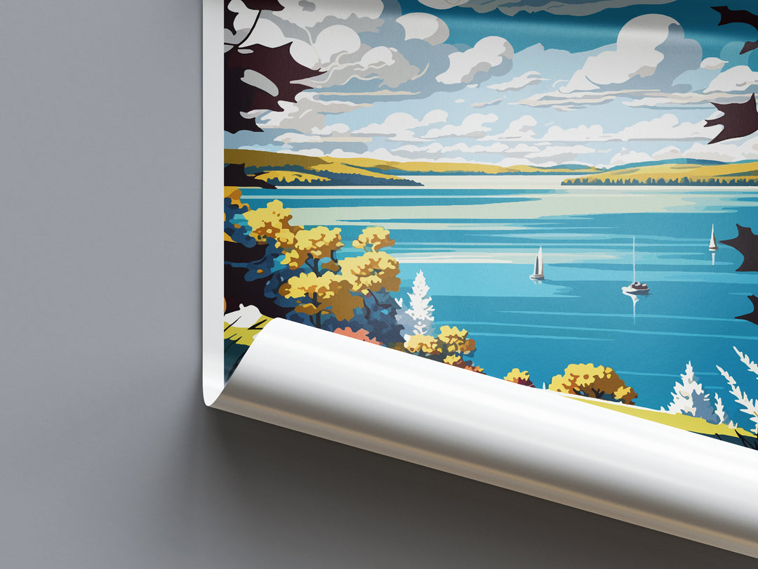 Chautauqua Lake New York Travel Poster