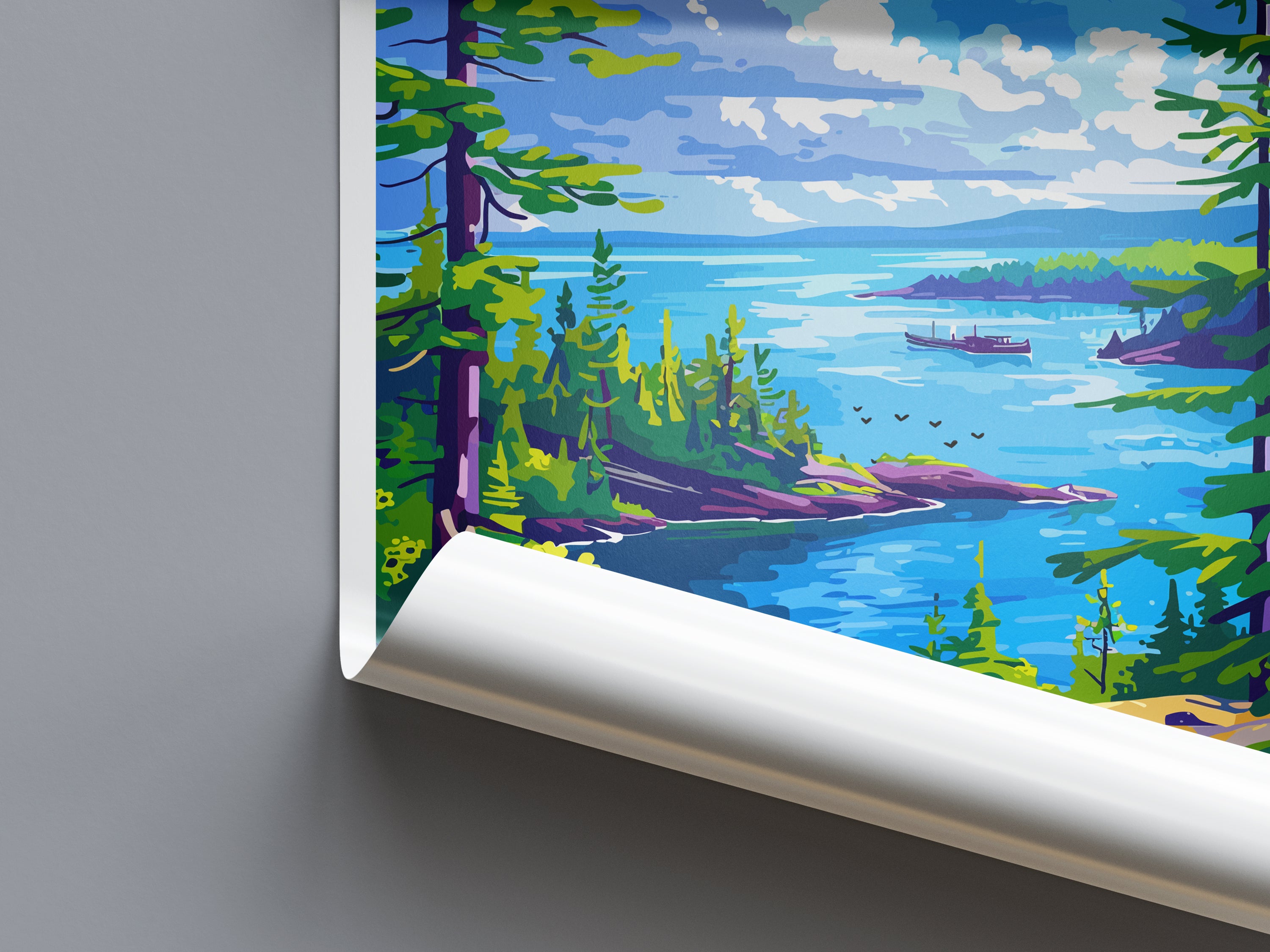 Isle Royale US National Park Travel Print