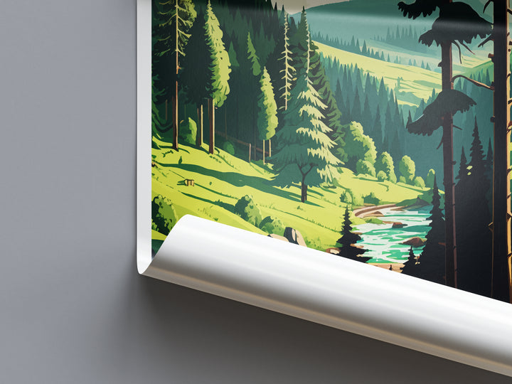 Black Forest Germany Travel Poster