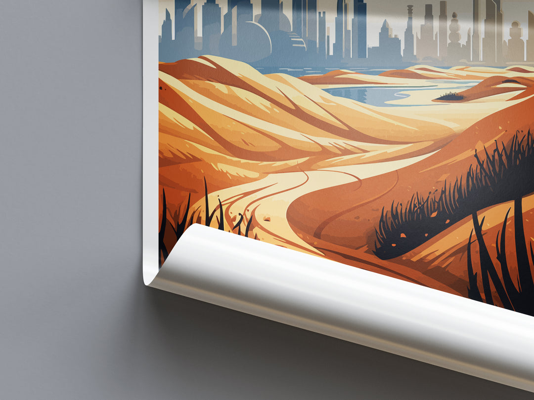 Dubai UAE Travel Poster