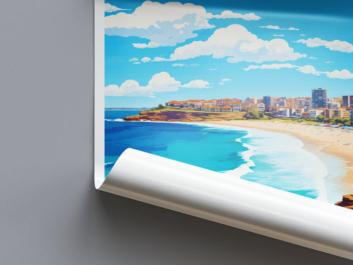 Bondi Beach Australia Travel Poster