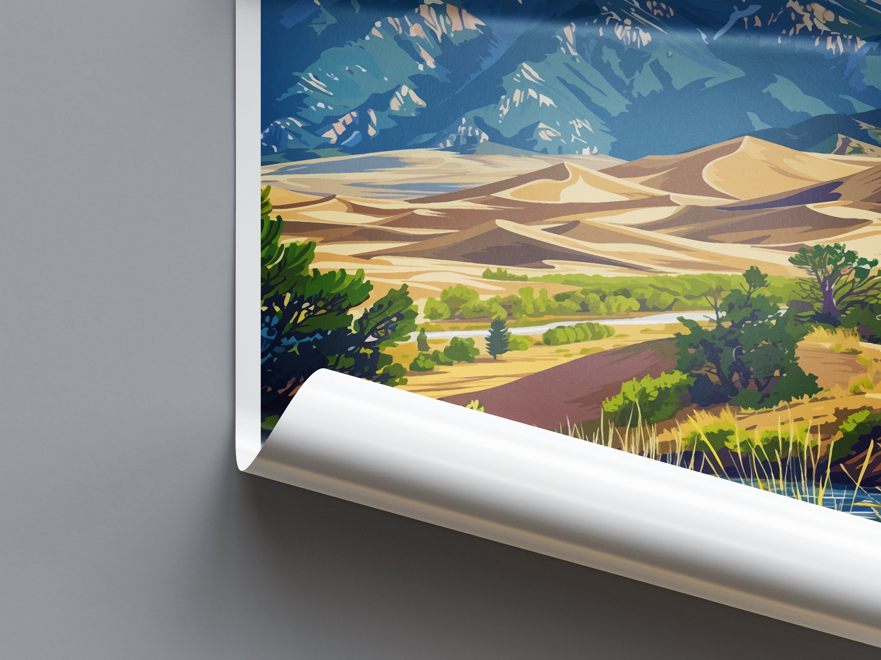 Great Sand Dunes US National Park Travel Print