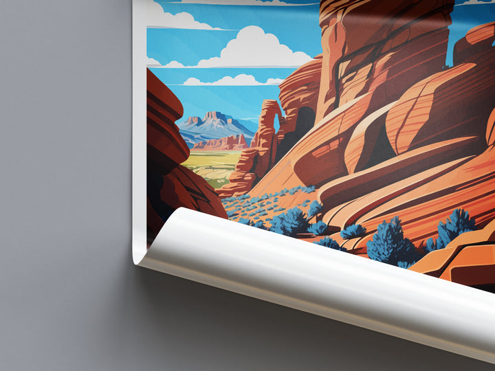 Red Rocks Park And Amphitheatre USA Travel Poster