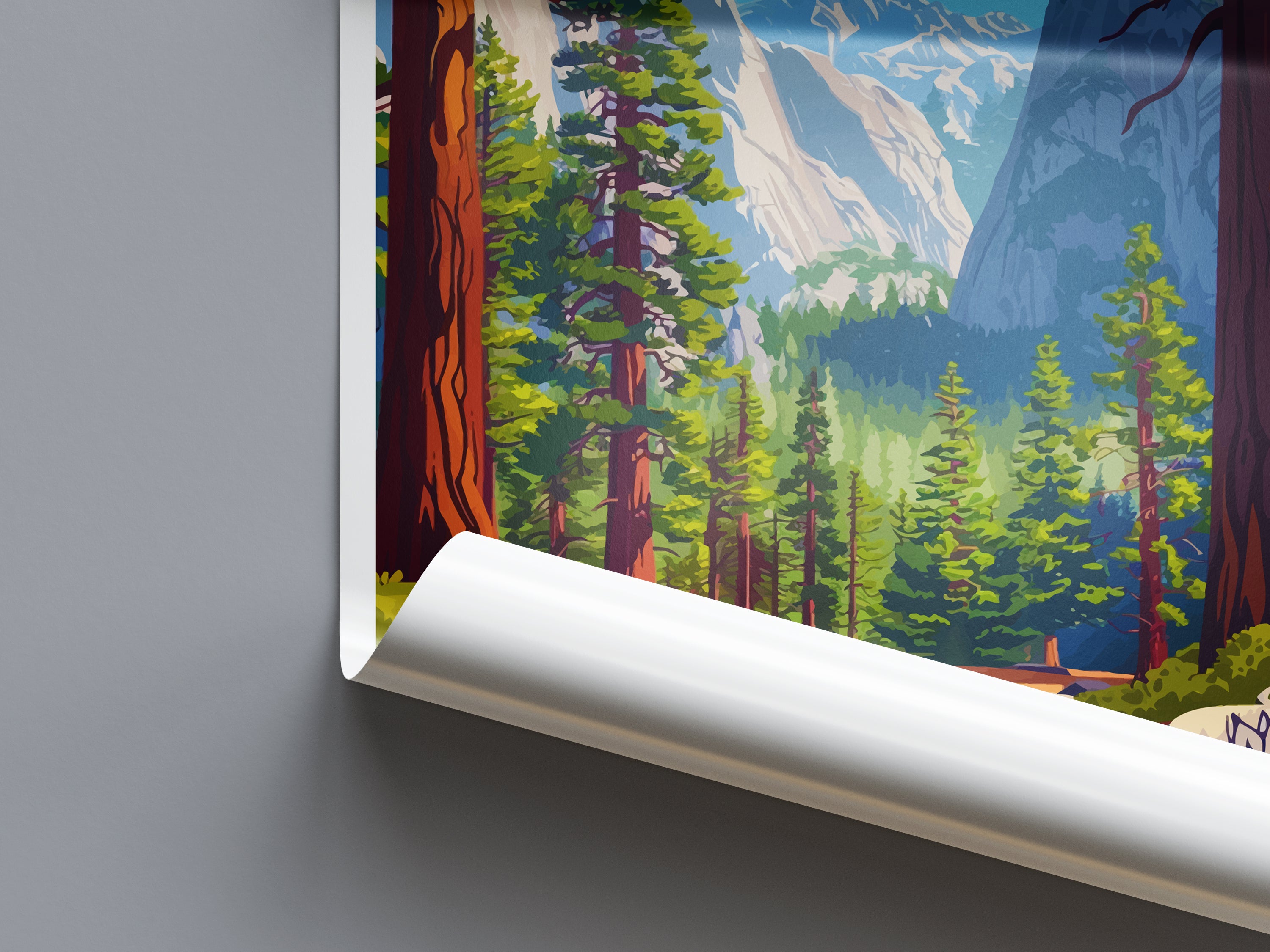 Sequoia US National Park Travel Print