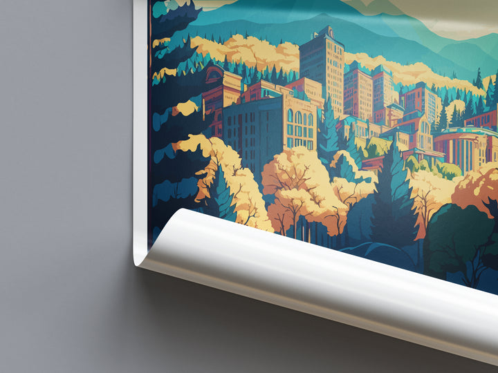 Asheville USA Travel Poster