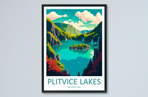 Plitvice Lake National Park Travel Print