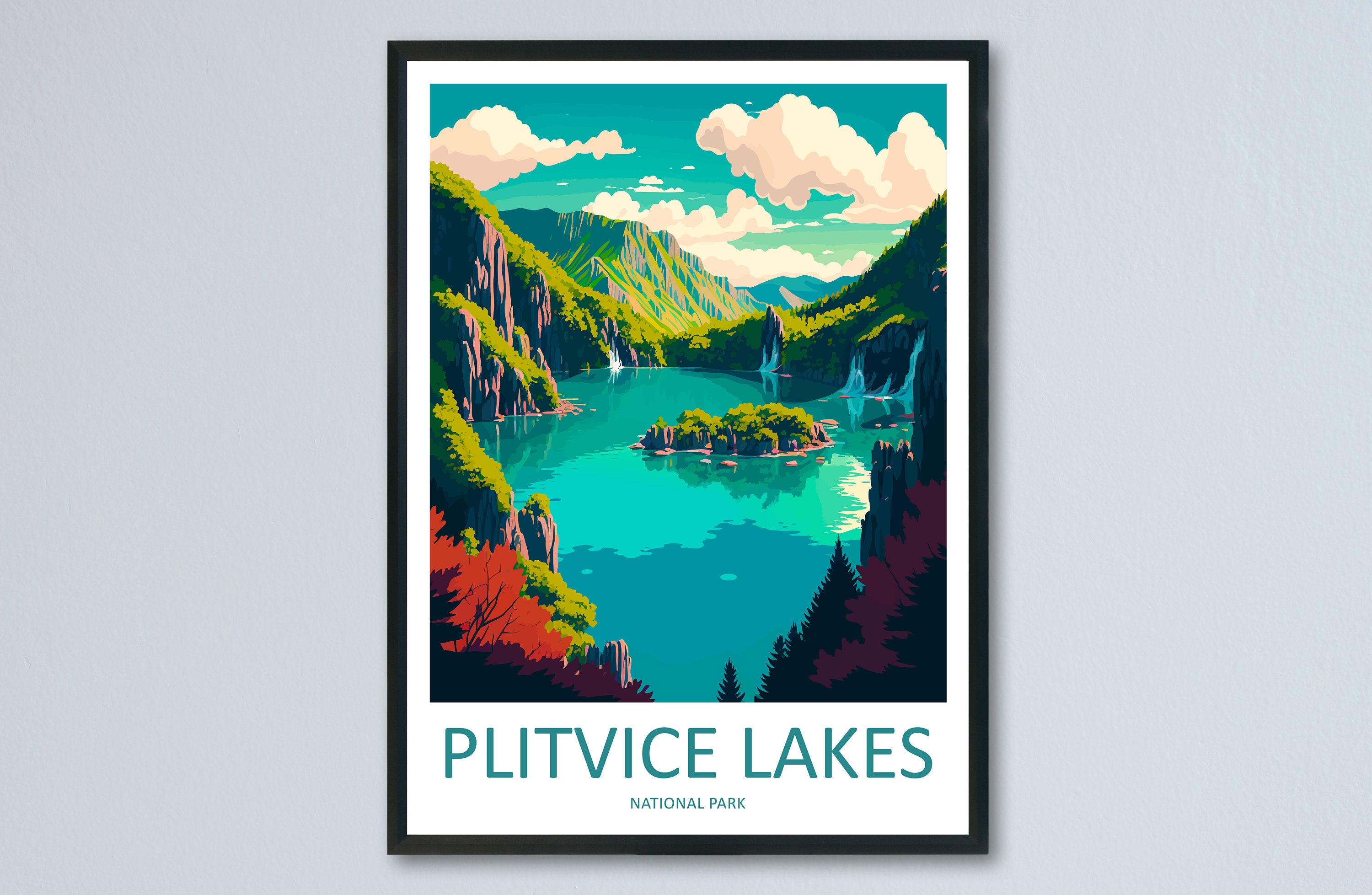 Plitvice Lake National Park Travel Print