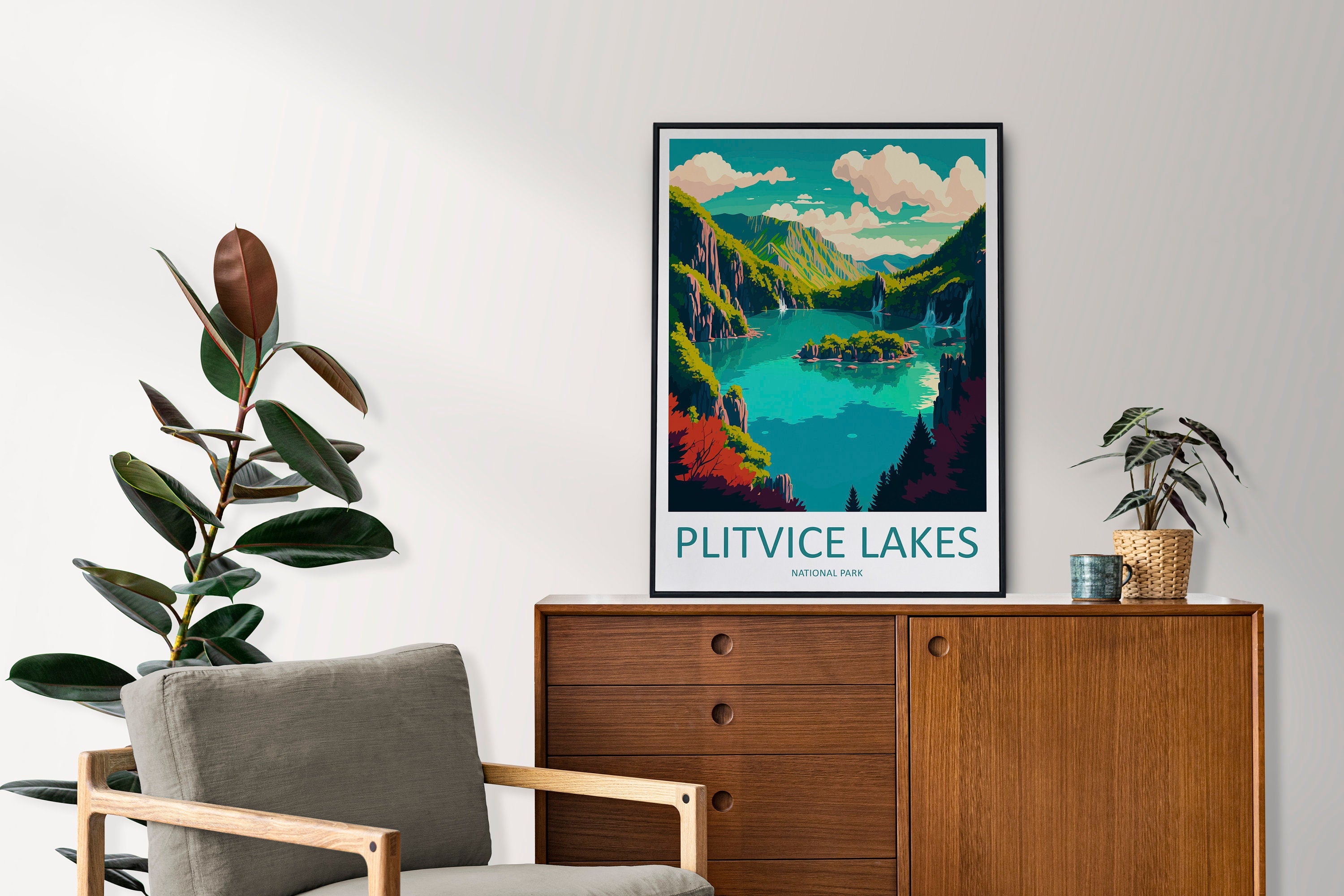 Plitvice Lake National Park Travel Print