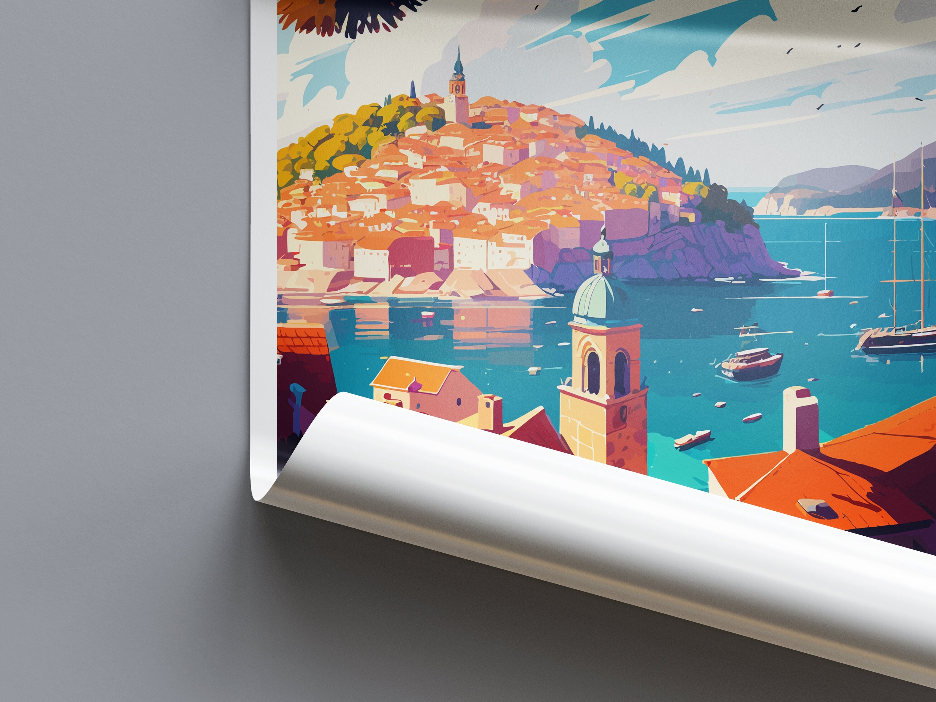 Hvar Travel Print Hvar Home Décor Croatia Island Art Print Hvar Wall Print For Croatia Gift Wall Hanging Hvar Artwork Hvar Harbour Décor