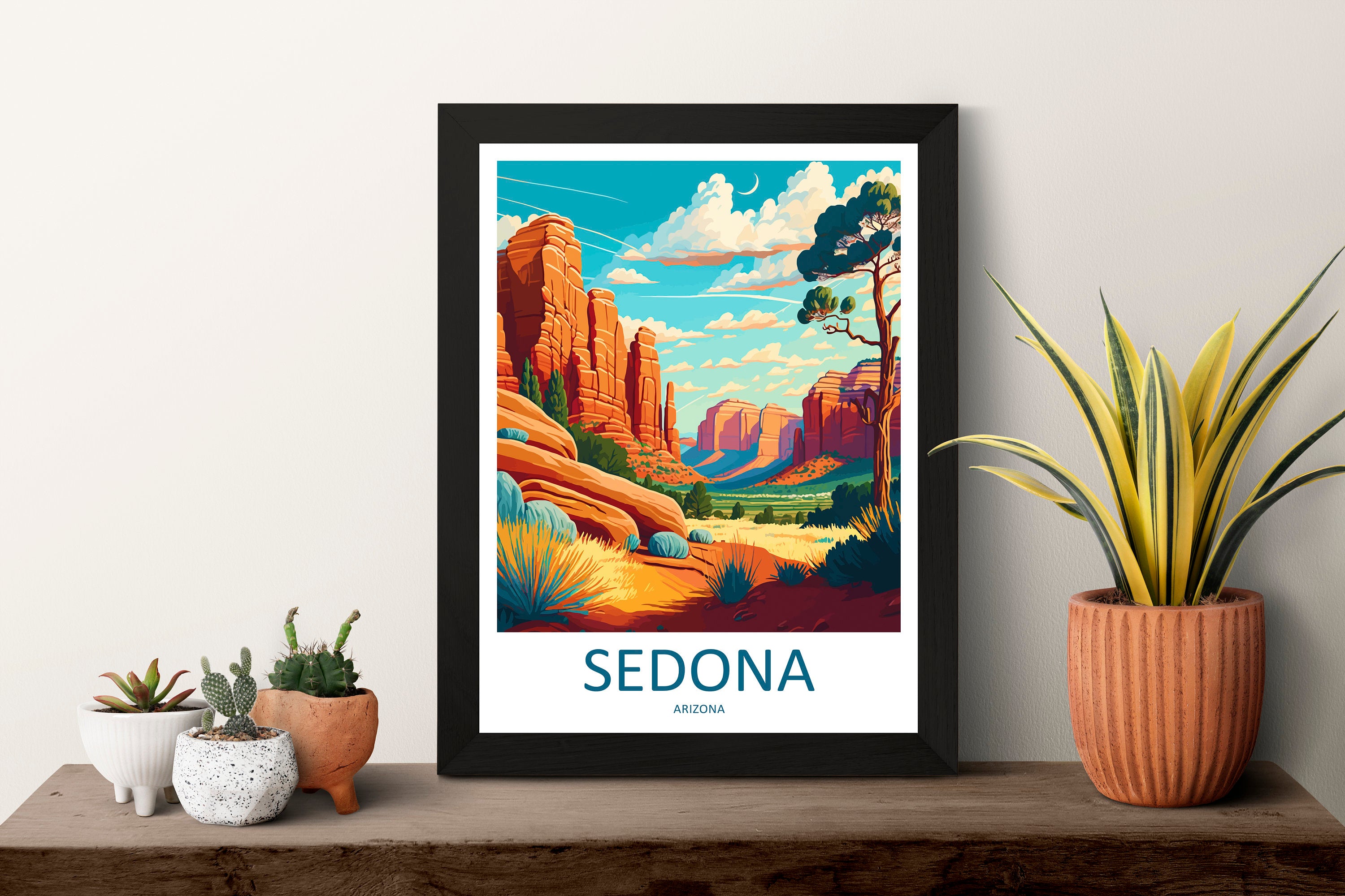 Sedona Travel Print Sedona Home Décor Arizona Art Print Sedona Wall Print For Sedona Gift Wall Hanging Arizona Sedona Desert Artwork Décor