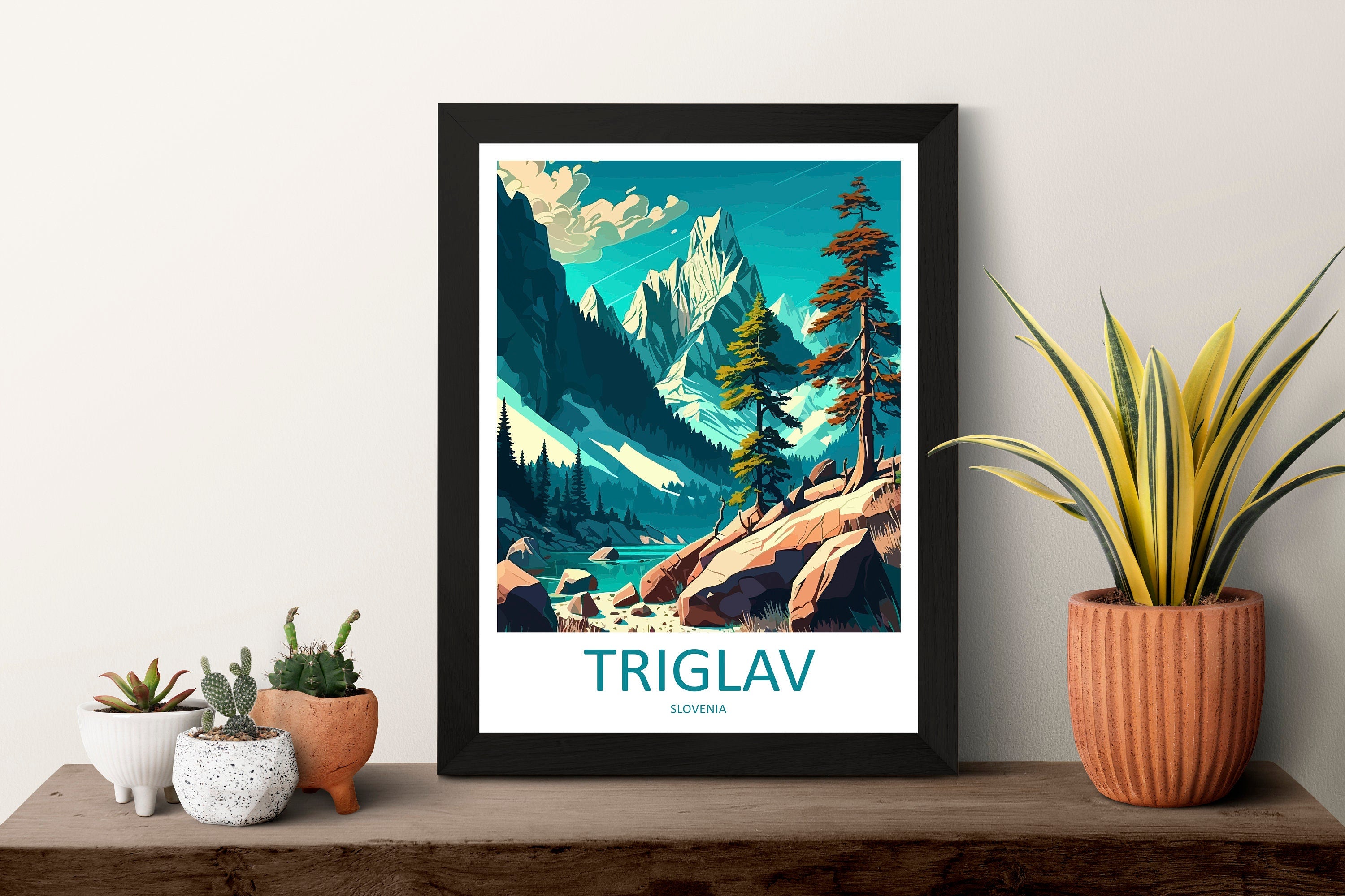 Triglav Travel Print Triglav Home Décor Slovenia Art Print Triglav Wall Print For Triglav Gift Wall Hanging Triglav Artwork Décor Hanging