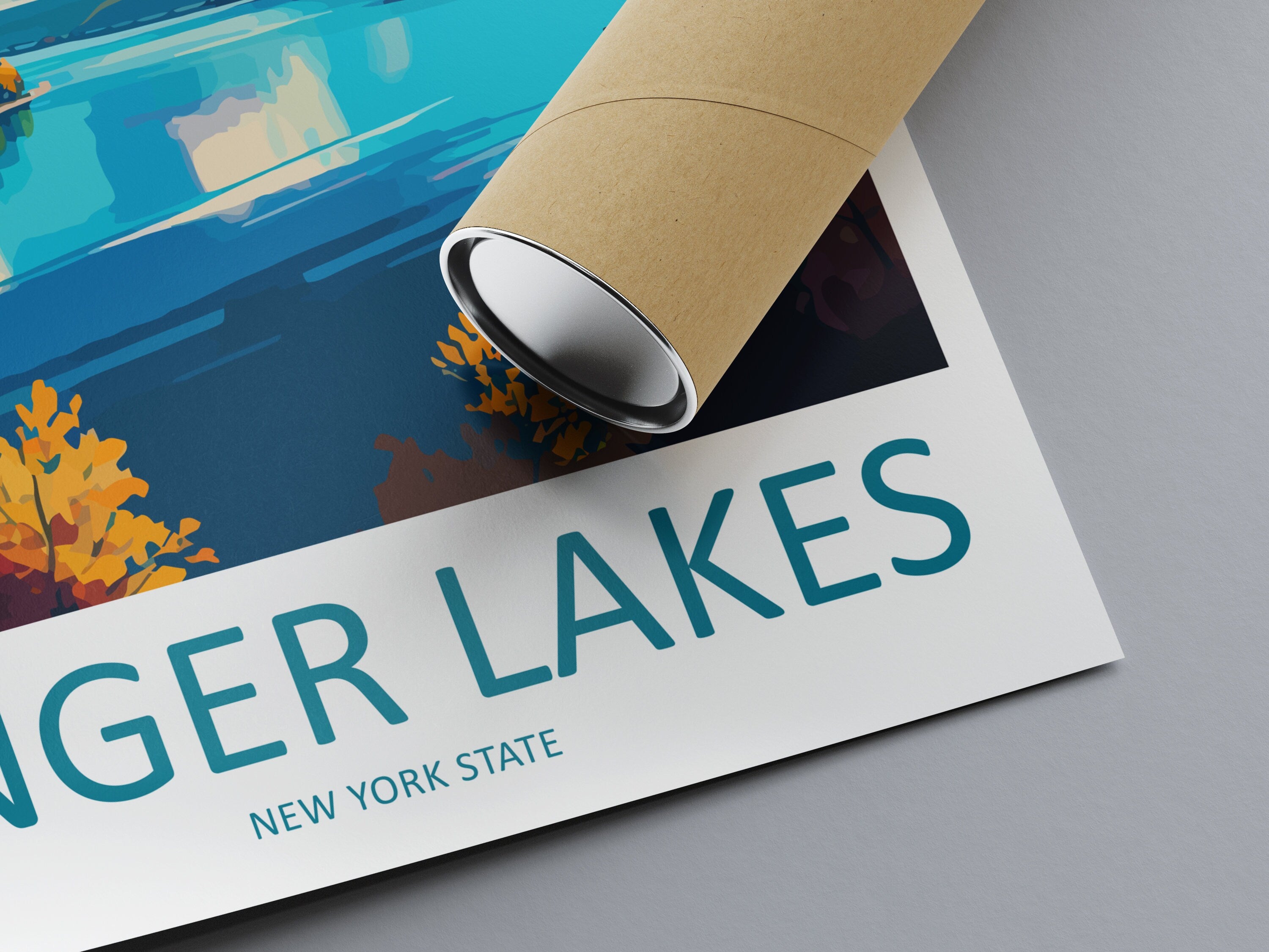 Finger Lakes Art Print, Landscape