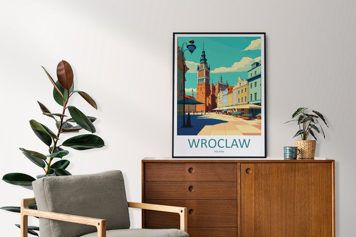 Wroclaw Travel Print Wroclaw Home Decor European City Art Print Wroclaw Wall Art for Poland Enthusiast Gift Wall Hanging Wroclaw Poland Art