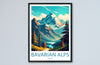 Bavarian Alps Print Bavarian Home Decor Landscape Art Print Bavarian