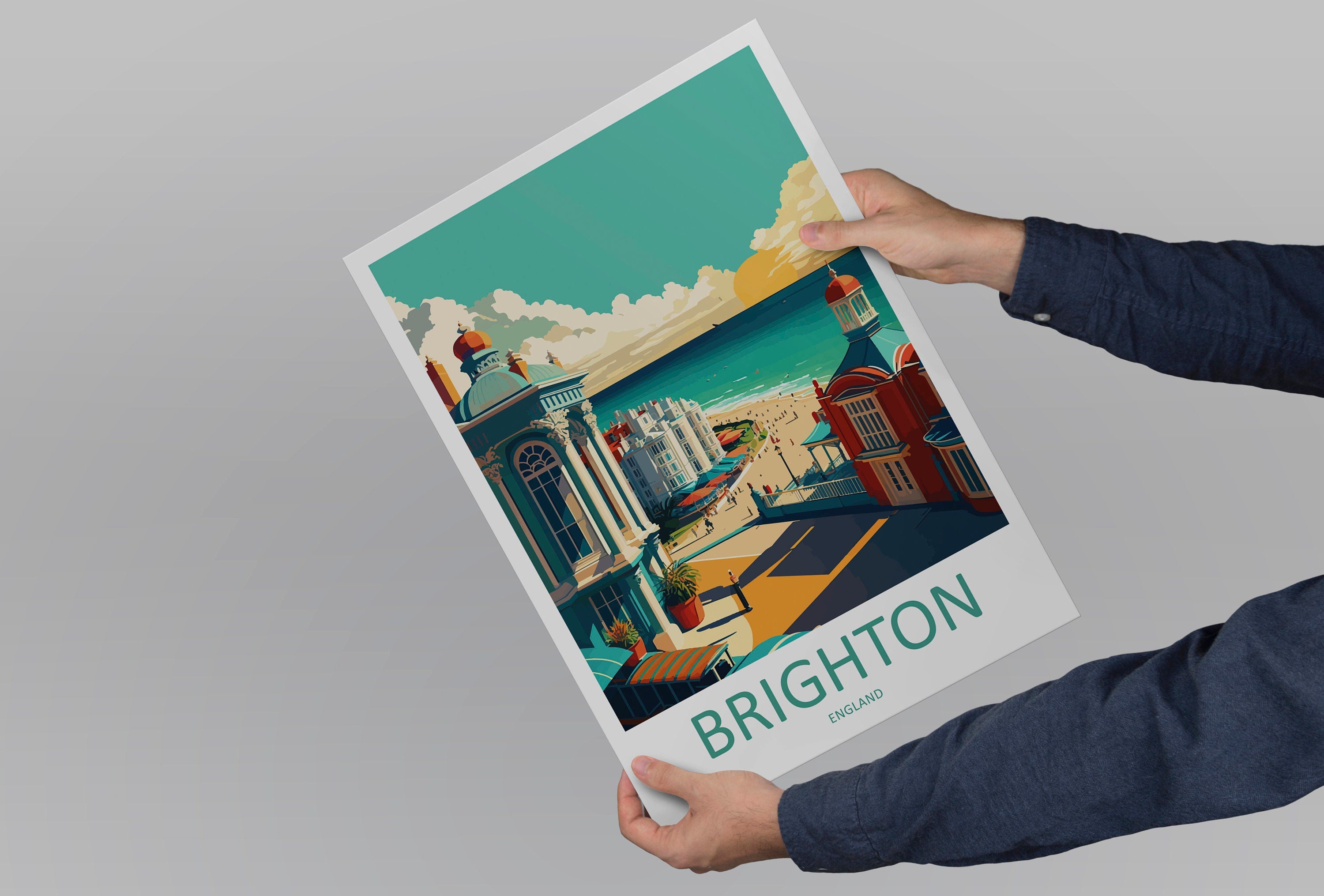 Brighton Pier Print Brighton Home Decor Seascape Art Print Brighton